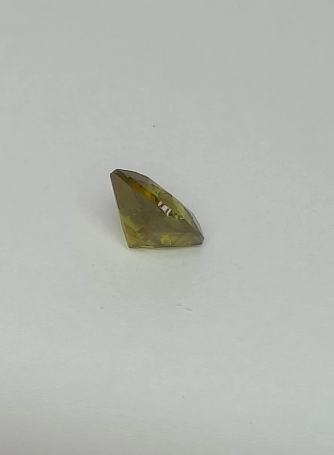 1.91ct Beautiful Natural Titanite Square Cut Faceted Loose Gemstones from Brazil — view 3